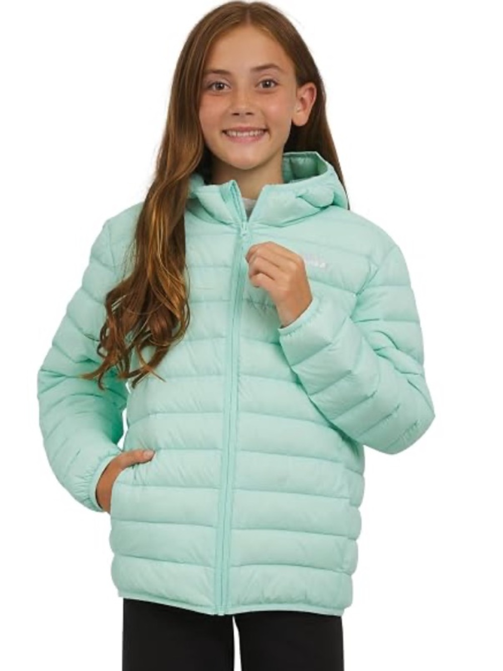 Girls Eddie Bauer CirrusLite hooded puffer